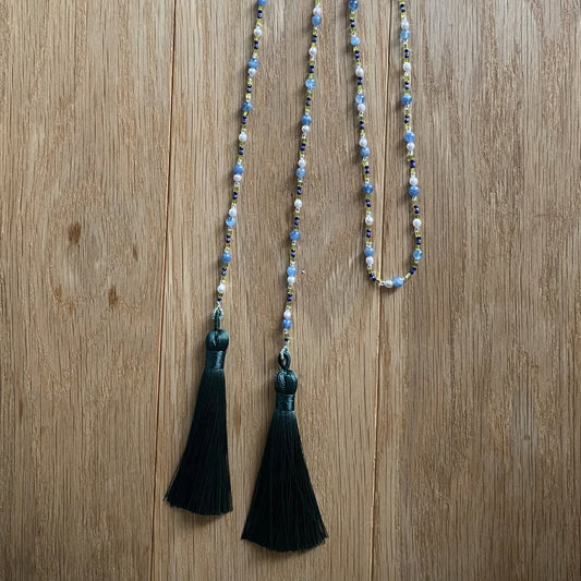 Aquamarine 2-way necklace